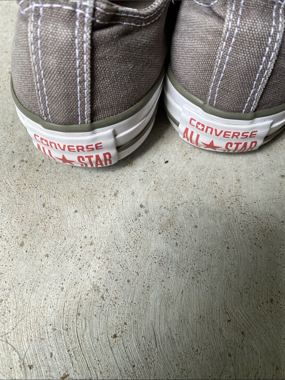 Converse gray Low-Top Canvas Sneakers with White Laces - Picture 4 of 6